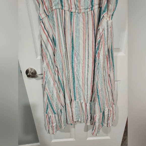 Lane Bryant Striped Multicolor Midi Dress - Picture 12 of 16